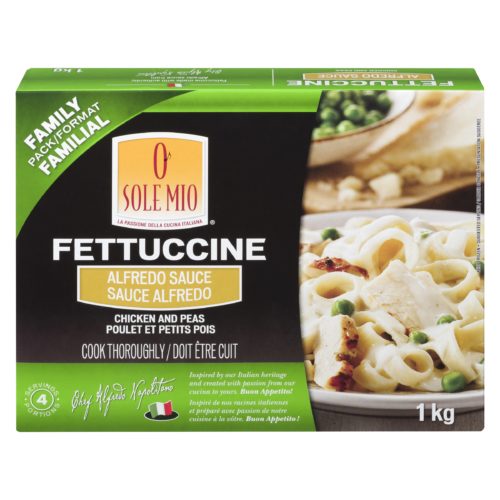 FETTUCCINE  Alfredo Sauce and Green Peas