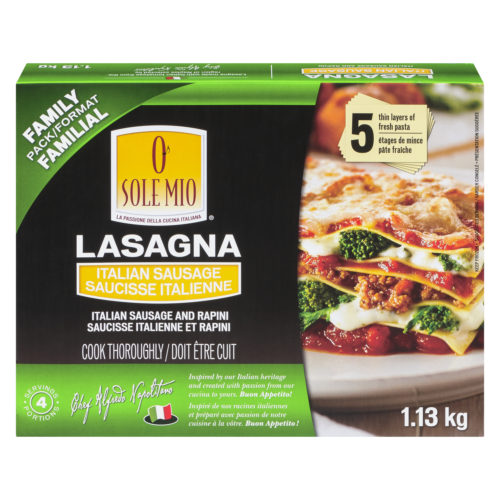 LASAGNE  Saucisse Italienne et Rapini