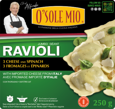 JUMBO RAVIOLI Cheese and Spinach