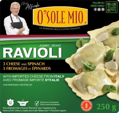 JUMBO RAVIOLI Cheese and Spinach