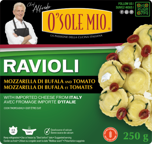 RAVIOLI Caprese mozzarella Di Bufala and tomato