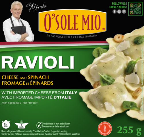 RAVIOLI Cheese and Spinach