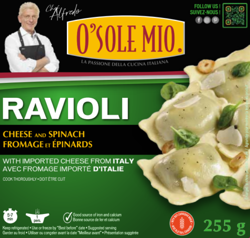 RAVIOLI  Fromage et épinards