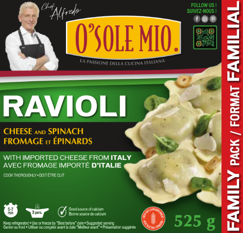 RAVIOLI  Cheese and Spinach