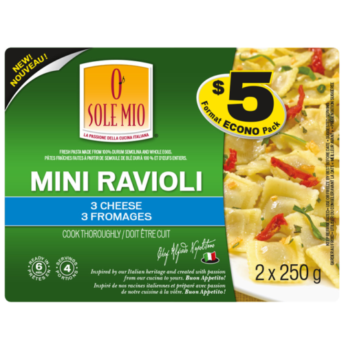 MINI RAVIOLIS  au 3 Fromage