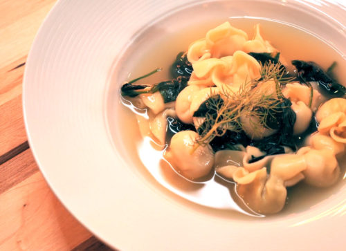 Saccottini de poulet en brodo