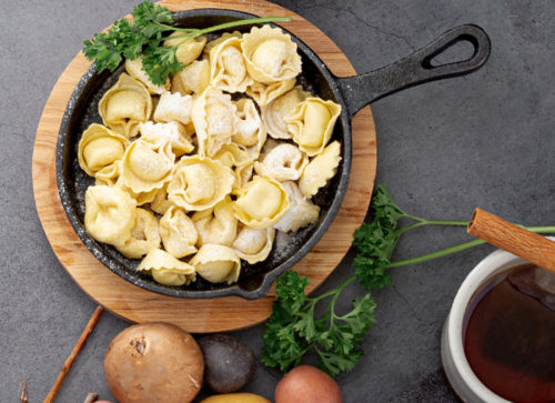 Tortellini fromage et vinaigrette au fromage bleu